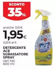 Ace - Detergente Sgrassatore Spray Ace - Detergente Sgrassatore Spray
