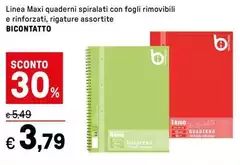 Linea - Maxi Quaderni Spiralati Con Fogli Rimovibili E Rinforzati, Rigature Linea - Maxi Quaderni Spiralati Con Fogli Rimovibili E Rinforzati, Rigature