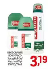 Borotalco - Deodorante Spray/Roll On/Vapo
