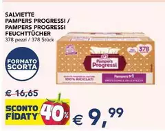 Pampers - Salviette Progressi/  Progressi Feuchitucher