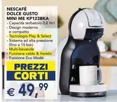 Nescafé - Dolce Gusto Mini Me KP123BKA