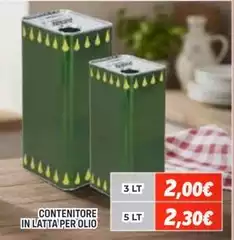 Contenitore In Latta Per Olio