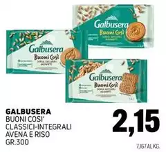 Galbusera - Buoni Cosi' Classici-Integrali Avena E Riso