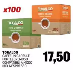 Toraldo - Caffe' In Capsule Forte&Cremoso Compatibili A Modo Mio-Nespresso