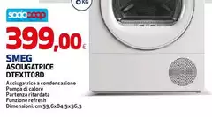 Smeg - Asciugatrice DTEXITO8D