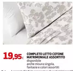 Misura - Completo Letto Cotone Matrimoniale Assortito