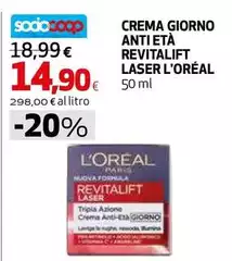 L'Oreal - Crema Giorno Anti Età Revitalift Laser