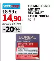 L'Oreal - Crema Giorno Anti Età Revitalift Laser