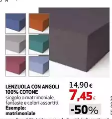 Lenzuola Con Angoli 100% Cotone