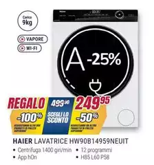 Haier - Lavatrice HW90B14959NEUIT