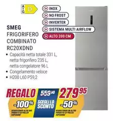 Smeg - Frigorifero Combinato RC20XDND Smeg - Frigorifero Combinato RC20XDND