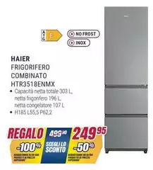 Haier - Frigorifero Combinato HTR3518ENMX