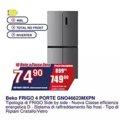 Beko - Frigo 4 Porte Gno46623mxpn