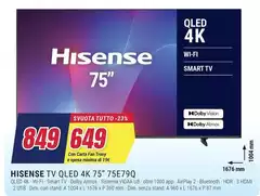 Hisense - Tv Qled 4k 75" 75E79Q Hisense - Tv Qled 4k 75" 75E79Q
