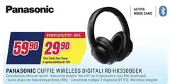Panasonic - Cuffie Wireless Digitali RB-HX330DGEK Panasonic - Cuffie Wireless Digitali RB-HX330DGEK