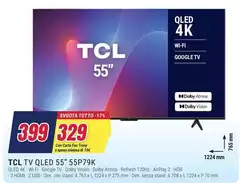 TCL - Serie P63 4k Qled 4k 55" 55P79K TCL - Serie P63 4k Qled 4k 55" 55P79K