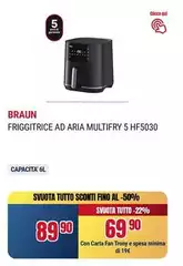 Braun - Friggitrice Ad Aria Multifry 5 HF5030 Braun - Friggitrice Ad Aria Multifry 5 HF5030