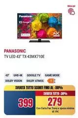 Panasonic - Tv Led 43" TX-43MX710E Panasonic - Tv Led 43" TX-43MX710E