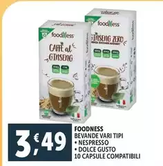 Foodness - Bevande Nespresso