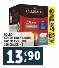 Lollo Caffè - Cialde Linea Amore Gusto Assoluto 120 Cialde + 5