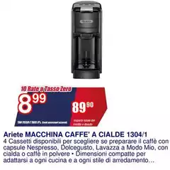 Ariete - Macchina Caffe' A Cialde 1304/1