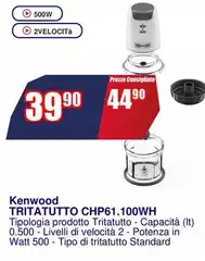 Kenwood - Tritatutto Chp61.100wh