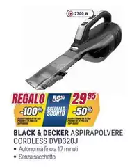 Black & Decker - Aspirapolvere Cordless Dvd320j Black & Decker - Aspirapolvere Cordless Dvd320j