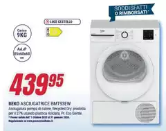 Beko - Asciugatrice Bmt93ew