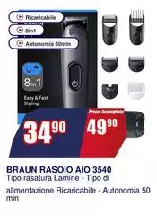 Braun - Rasoio Aio 3540 Braun - Rasoio Aio 3540