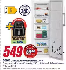 Beko - Frigorífico Congelatore B3RFNE294W Beko - Frigorífico Congelatore B3RFNE294W