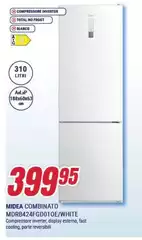 Midea - Combinato MDRB424FGDO10E/WHITE