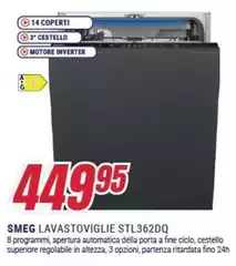 Smeg - Lavastoviglie STL362DQ