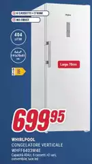 Whirlpool - Congelatore Verticale WHF640W3WE