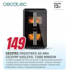 Cecotec - Friggitrice Ad Aria 1200 WINdow