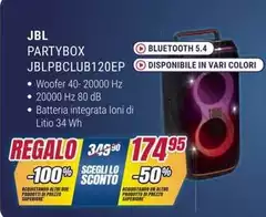 Jbl - Partybox p63lbblbl120ep