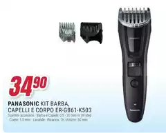 Panasonic - Kit Barba, Capelli E Corpo Er-gb61-k503 Panasonic - Kit Barba, Capelli E Corpo Er-gb61-k503