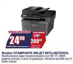 Brother - Stampante Inkjet MFCL2827DWXL