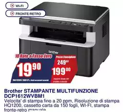 Brother -  Stampante Multifunzione DCP1612WVBM11