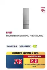 Haier - Frigorifero Combinato HTR3620CNMG