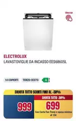 Electrolux - Lavastoviglie Da Incasso EES68605L Electrolux - Lavastoviglie Da Incasso EES68605L