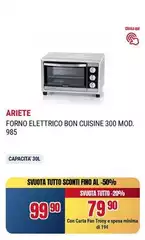 Ariete - Forno Elettrico Bon Cuisine 300 Mod. 985