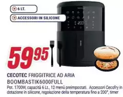 Cecotec - Friggitrice Ad Aria BOOMBASTIK6000FUL