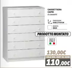 Capri - Cassettiera Capri - Cassettiera