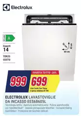 Electrolux - EES6860SL A scomparsa totale 14 coperti D Electrolux - EES6860SL A scomparsa totale 14 coperti D