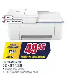 HP - Stampante Deskjet 4222E