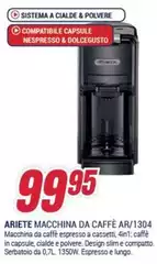 Ariete - Macchina Da Caffè AR/1304