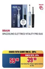 Oral b - Spazzolino Elettrico Vitality Pro Duo
