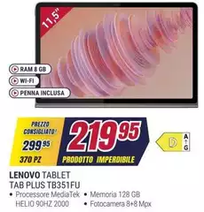 Lenovo - Tablet Tab Plus Tb351fu Lenovo - Tablet Tab Plus Tb351fu