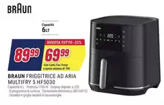 Braun - Friggitrice Ad Aria Multifry 5 Hf5030