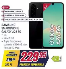 Samsung - Smartphone Galaxy A26 5G Samsung - Smartphone Galaxy A26 5G